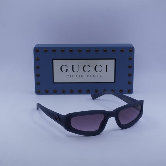 Gucci GG1787S 004 Cat Eye Sunglasses - Milky Grey/Violet - Picture 1 of 11